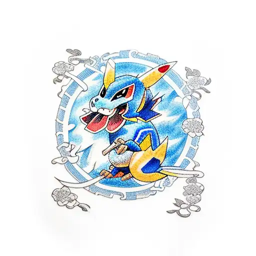 Blue China Pokemon