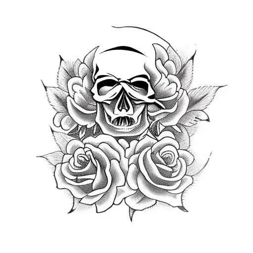 Skull And Roses