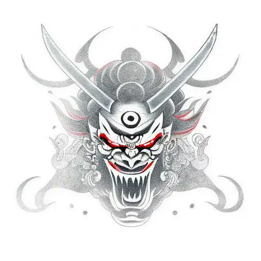 Oni Mask With Katana