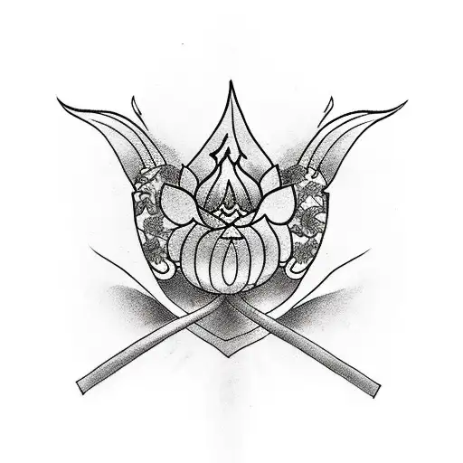 Cardinal With Lotus Flower