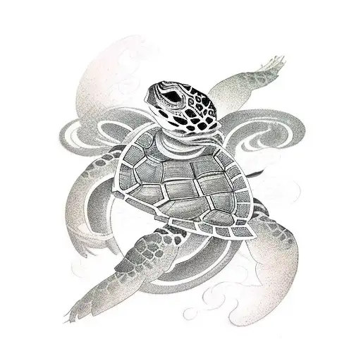 Eldery Kungfu Master Turtle