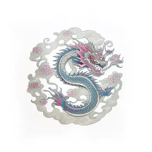 Dragon Skin And Sakura