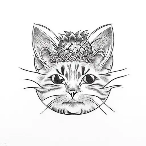 Pineapple Watermelon Cat