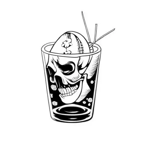 A Skull In A Glass