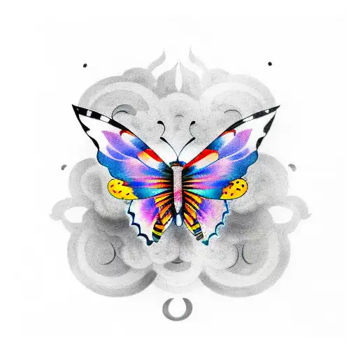 Butterfly On Fire Sleeve