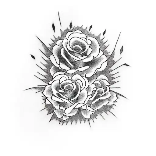 Skeleton Body Holding Black Rose