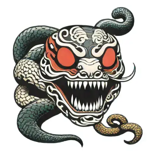 Snake And Hanya Mask