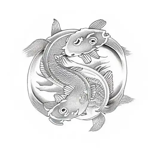 Koi Fish Yin Yang