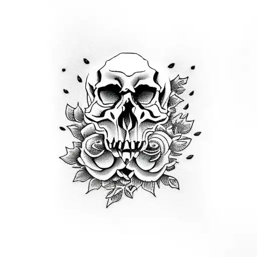 Skull And Roses