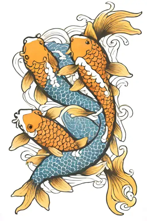 2 Koi Fish