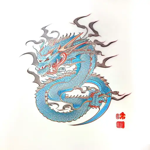 Dragon With Katana