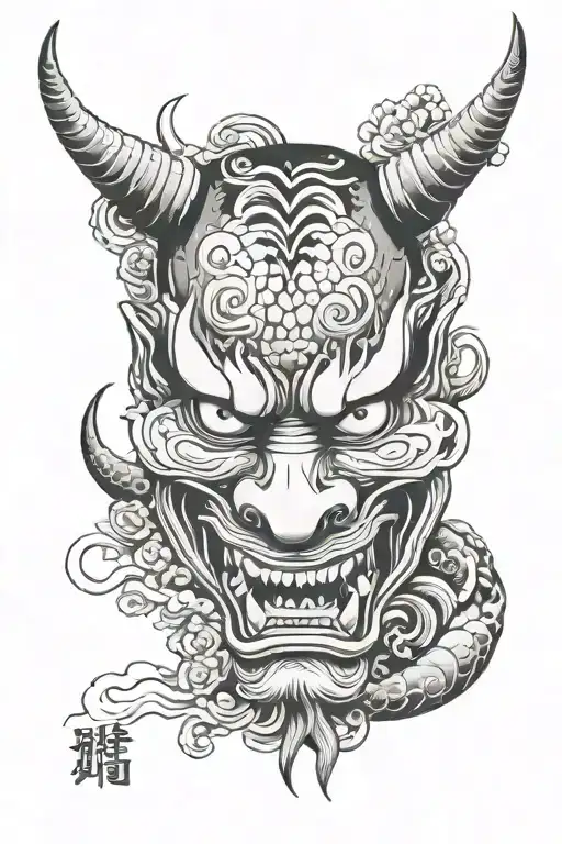 Animal And Hannya Mask