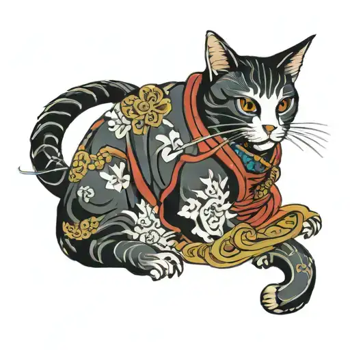 Monmon Cat Samurai