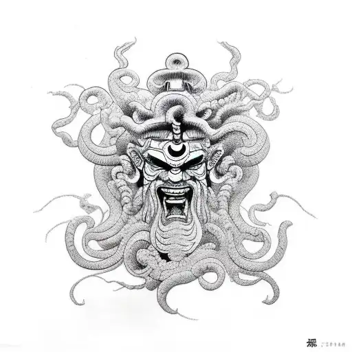 Zeus Fight With Medusa