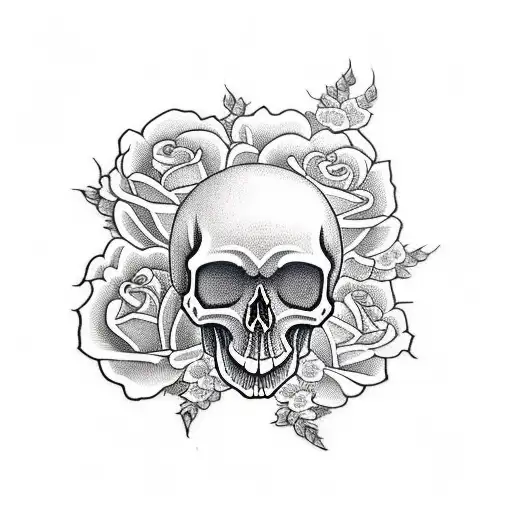 Skull And Roses
