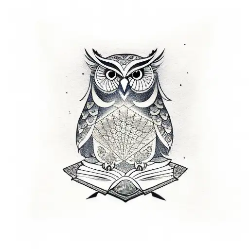 Illuminati Owl With Book