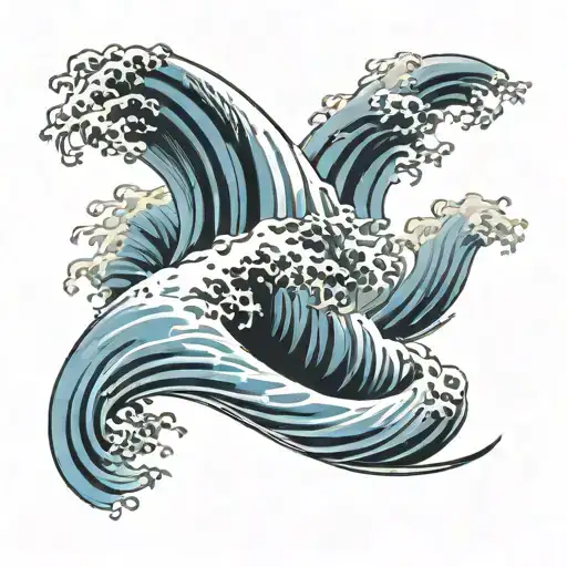 Traditional Japanese Ocean Wave