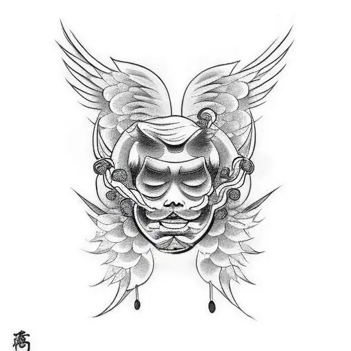 Angel And Devil On Shoulder