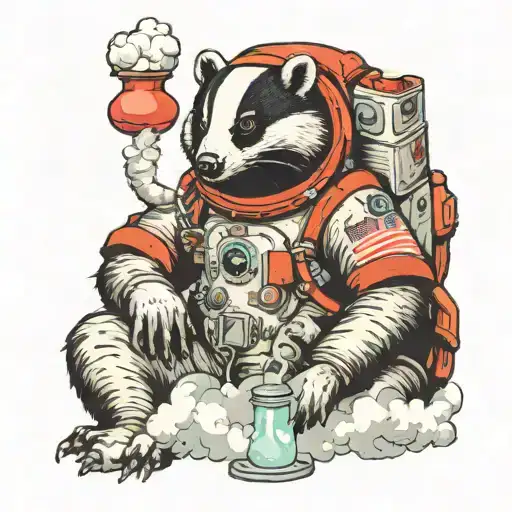 Badger Astronaut Smoking Pcp