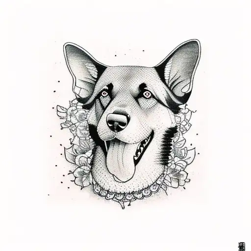 German Shephard And German Shorhaired Pointer