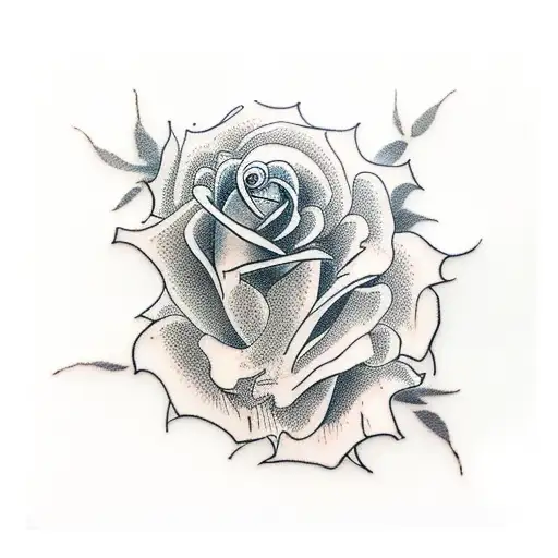 Rose Skeleton On Hand