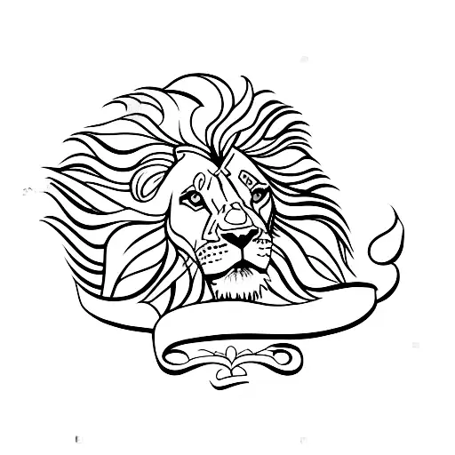 A Lion Driving A Vintage Car With Animals As Passengers