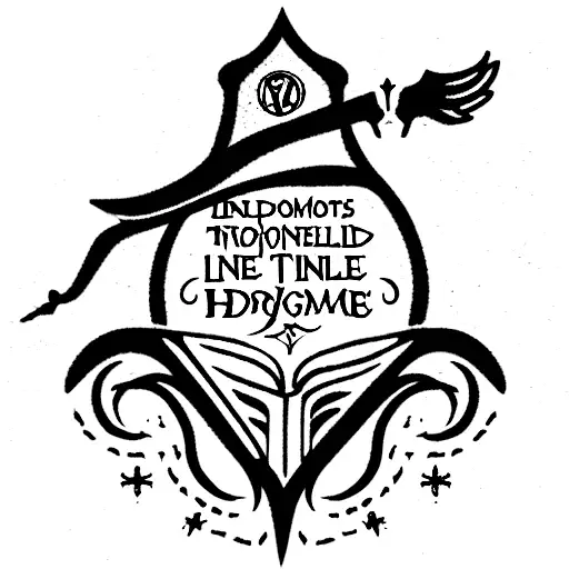 Hogwarts With Dumbledore Quote Underneath