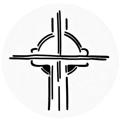 A Moon Around A Cross