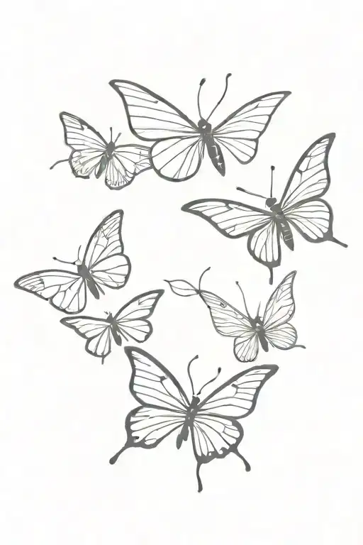 Two Butterflies One Dragonfly