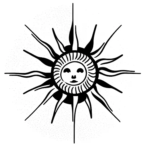 A Sun Inside A Wheel