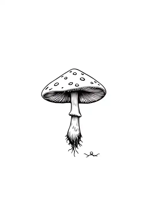 Fairy Sitting Mushroom