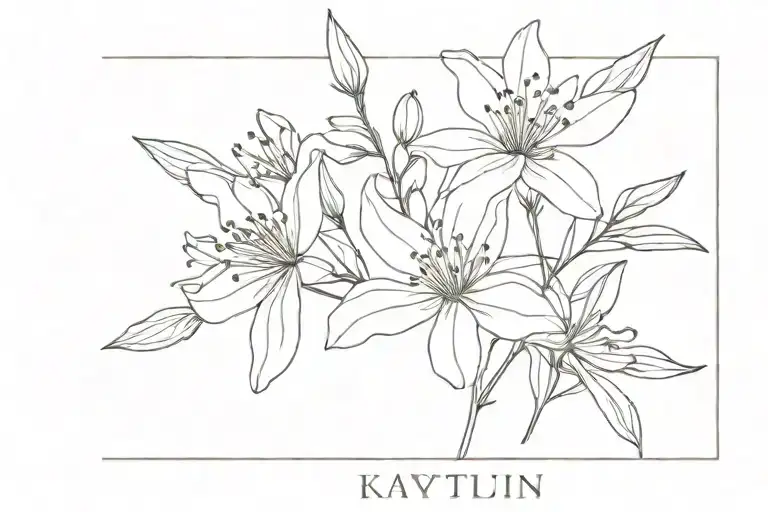 Wildflower With The Name Kaytlin