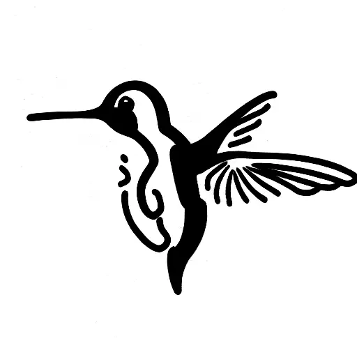 Hummingbird With Sweet Peas