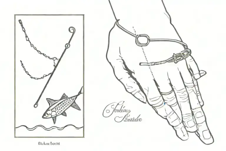 Fishing Rod As A Bracelet