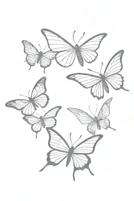 Two Butterflies One Dragonfly