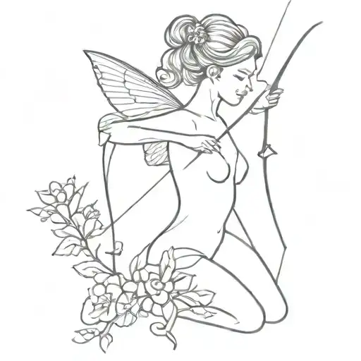 Fairy With A Bow And Arrow