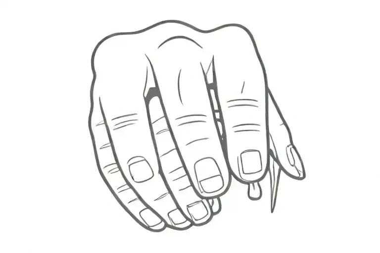 Chef Utensils On Each Finger