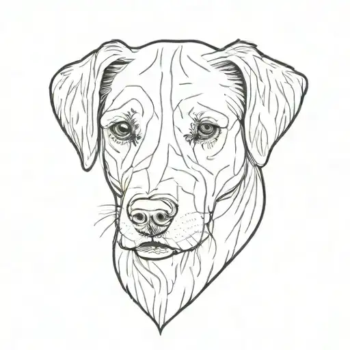 A Dog Outline