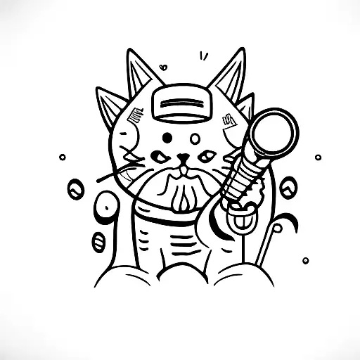 Cat With Microphone