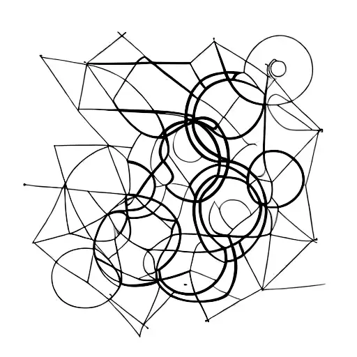 Abstract Geometric Design Inspired By Car Engine Parts