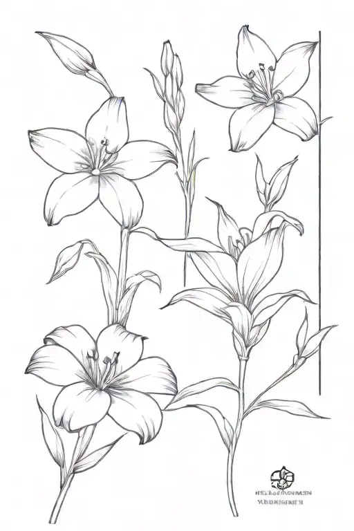 Violet Flower Daisy Flower And Gladiolus Flower