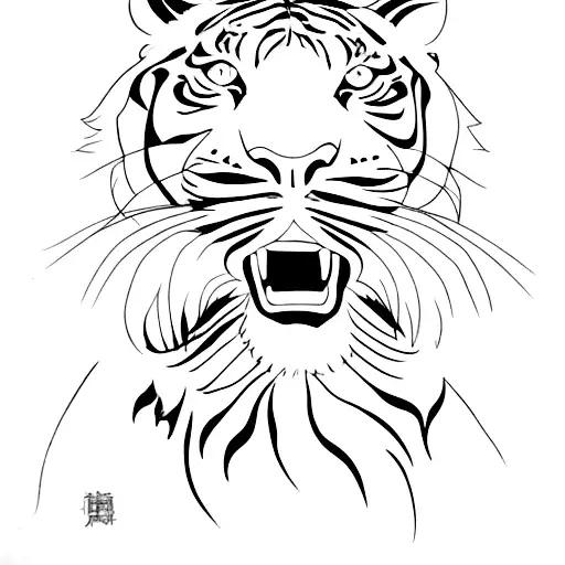 Sketched Tiger