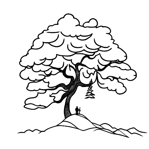 Lake Mountain Beach Tree