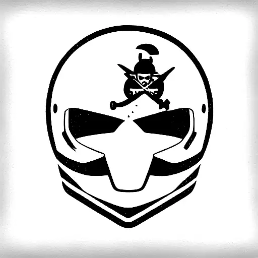 Motocross Helmet Pirate Flag