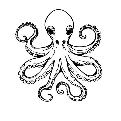 Sailor Jerry Style Octopus For Shoulder