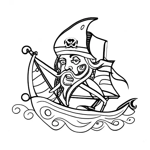 Sea Sailing Pirate