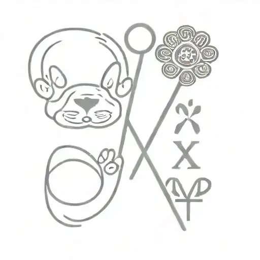 Roman Numerals And Paw Print