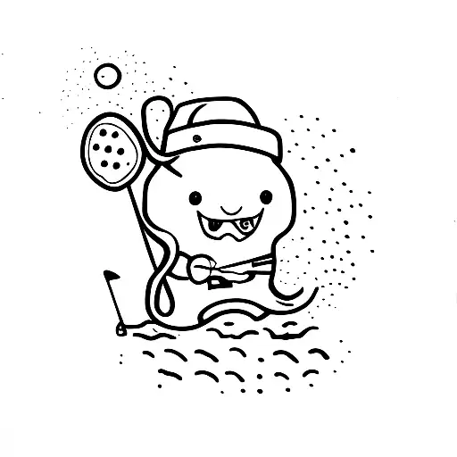 Little Ghost With Golf Club