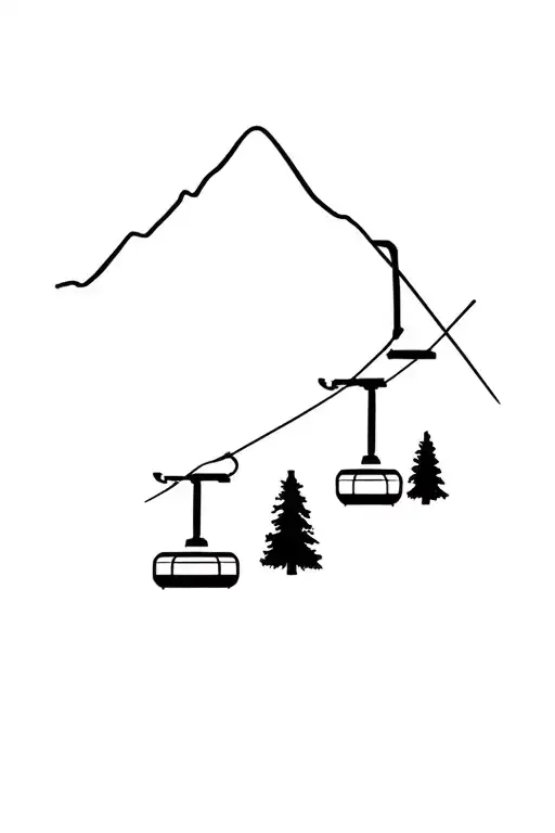 Ski Mountain Ski Lift