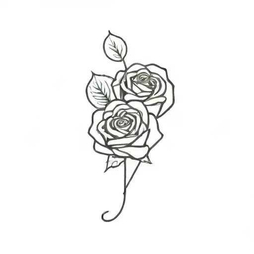 Black Heart And Rose